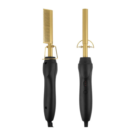 2-in-1 Electric Hot Comb Hair Straightener