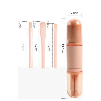 4-in-1 Compact Makeup Brush Set