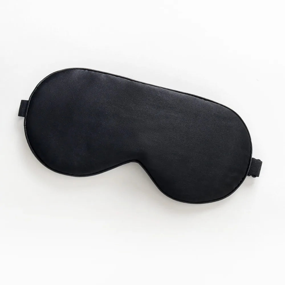 black silk sleeping mask on a white background5