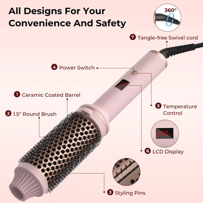 3-in-1 Heated Curling Brush