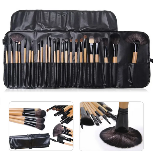 24-Piece Professional Quality Makeup Brush Kit