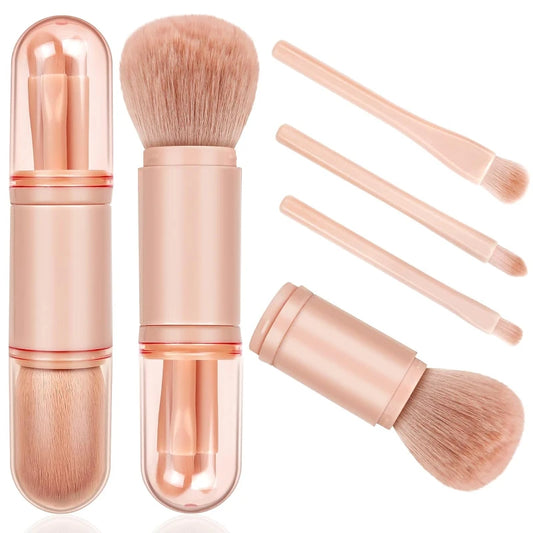 4-in-1 Compact Makeup Brush Set