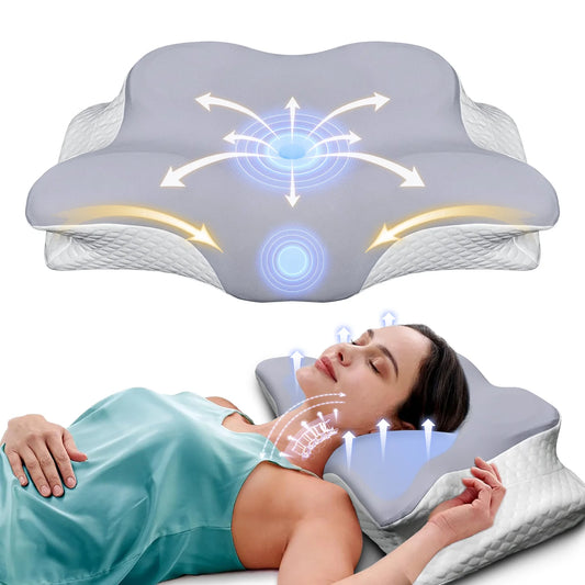 Butterfly-Shaped Memory Foam Cervical Pillow