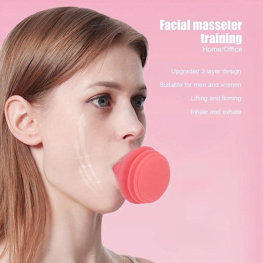 2pcs Facial Yoga Face Trainer & Jaw Exerciser Set