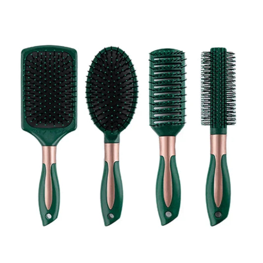 Detangle Hairbrush Set with Scalp Massaging Bristles