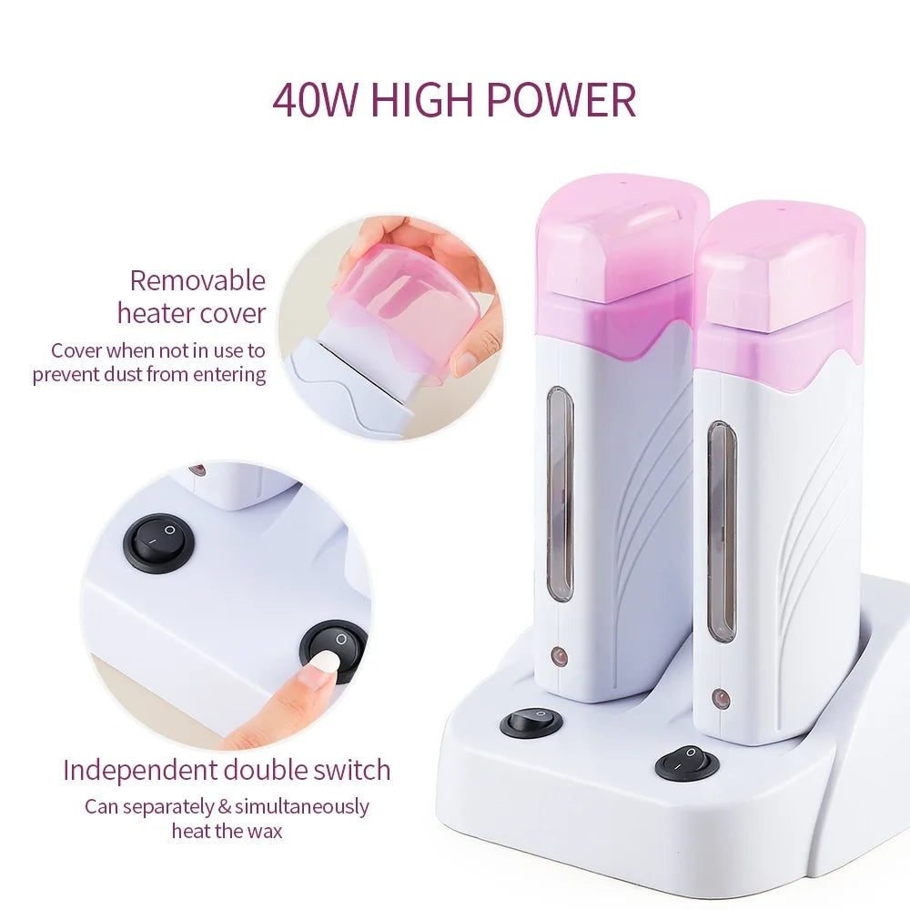 Dual Base Electric Wax Heater Set