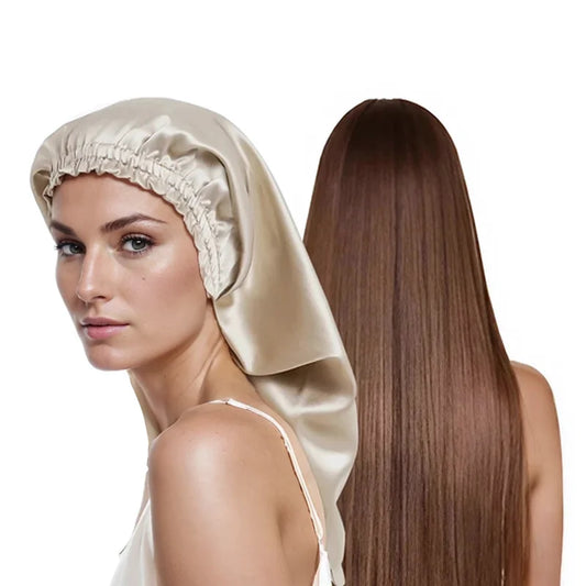 100% Mulberry Silk Long Hair Wrap Bonnet